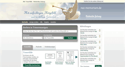 Desktop Screenshot of nez-memoriam.de
